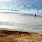 Surfer am Strand