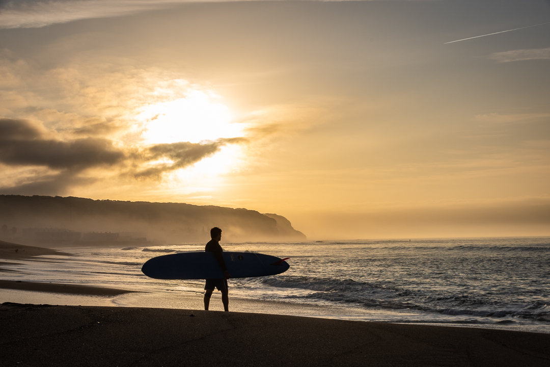 Surfer am Strand