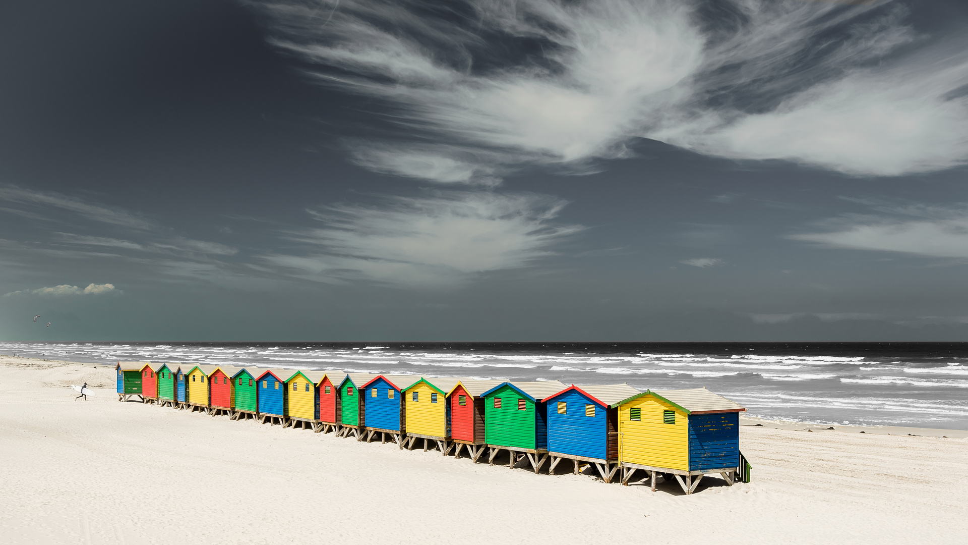 Surfer am Strand