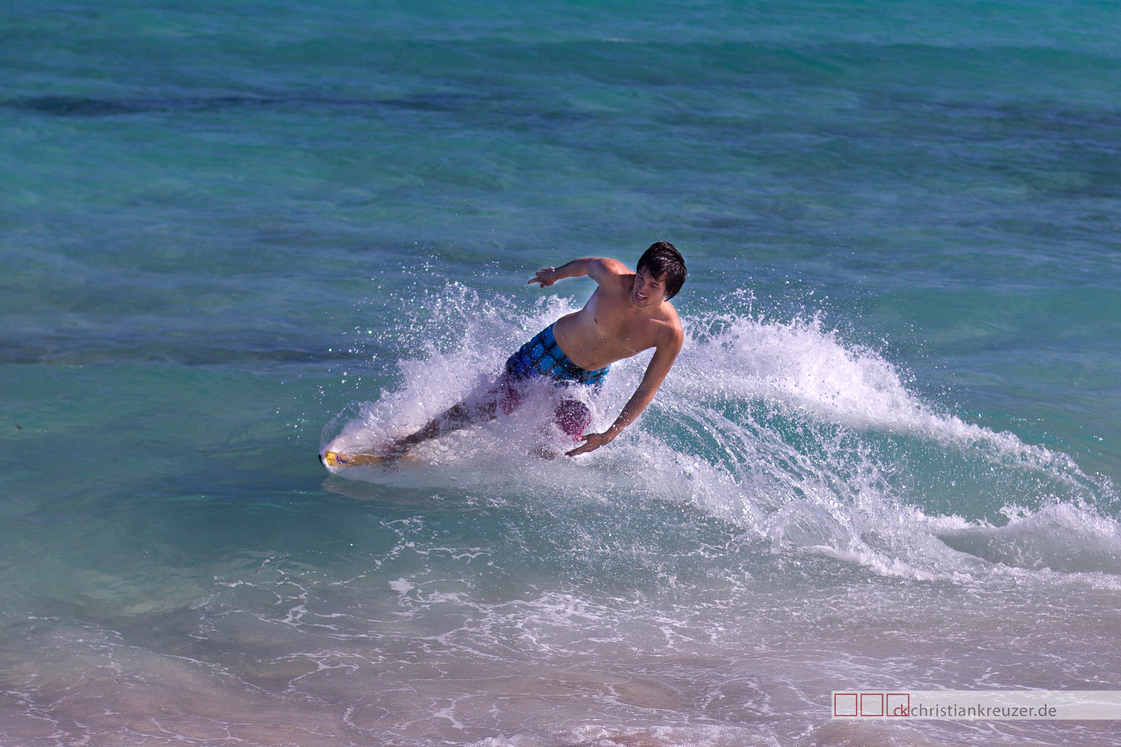 Surfer am Strand von Miami Beach