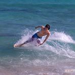 Surfer am Strand von Miami Beach