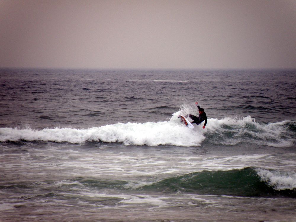 Surfer am Strand von Newquay