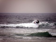 Surfer am Strand von Newquay