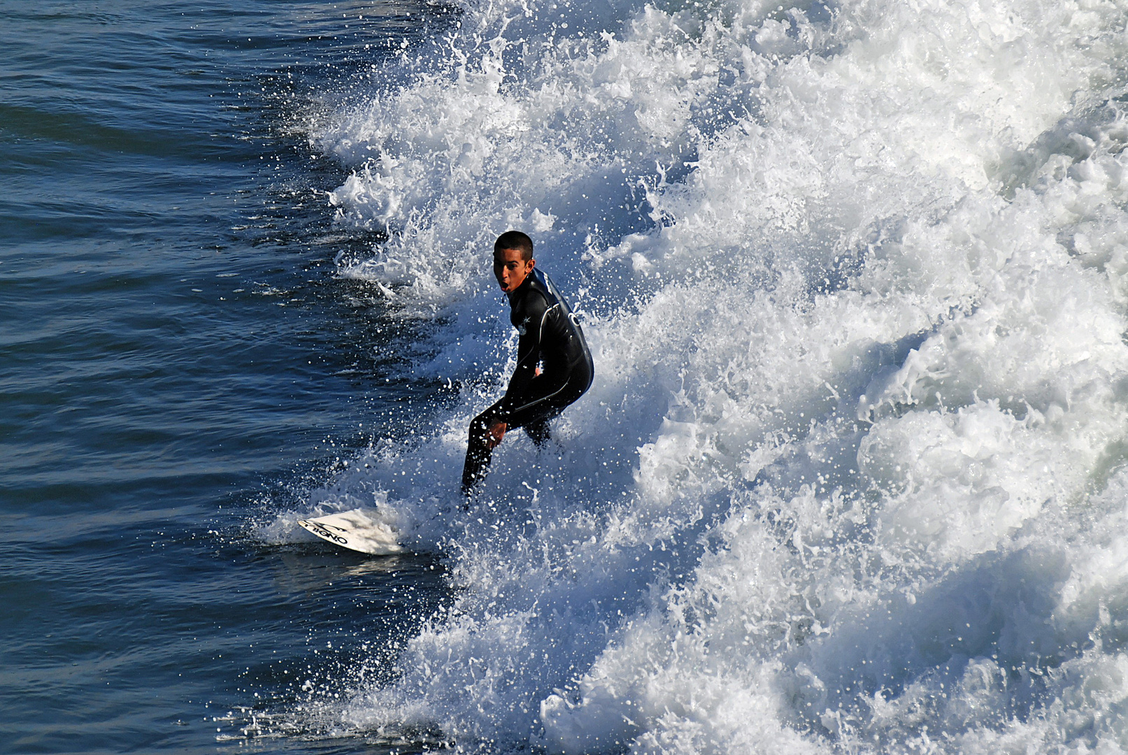 Surfer At Oceanside, California
