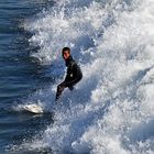 Surfer At Oceanside, California