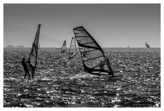 Surfer auf dem Gardasee