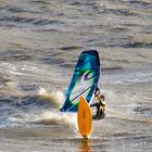 Surfer auf dem Jadebusen