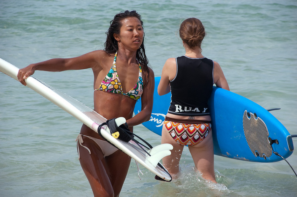 Surfer auf Hawaii