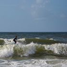 Surfer auf Sylt Richtung Westen