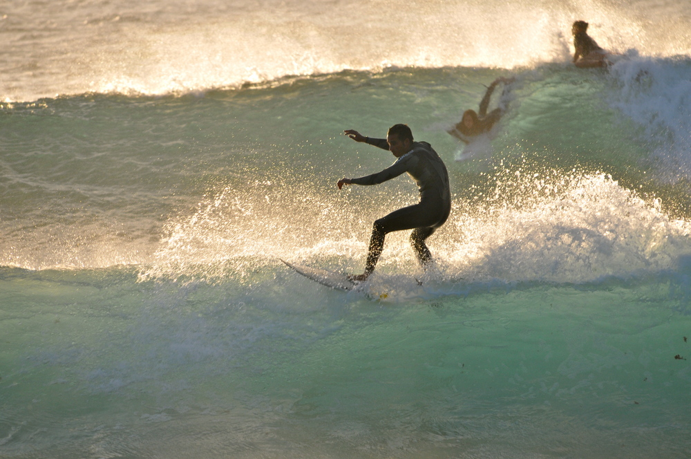 Surfer bei Los Hervideros - 1