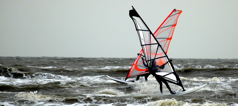 Surfer - gefährliche Begegnung - St. Peter Ording