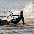 Surfer im Abendlicht