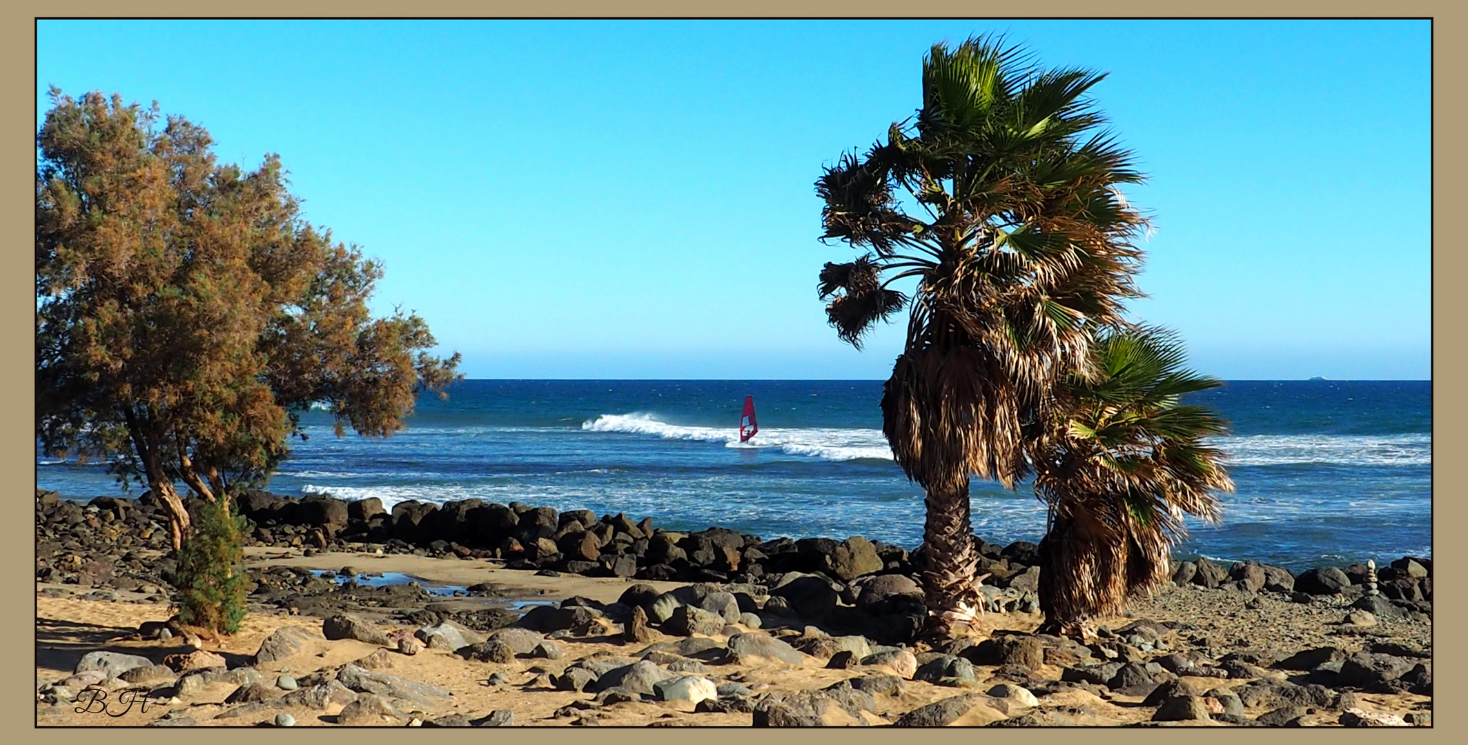 Surfer im Atlantik