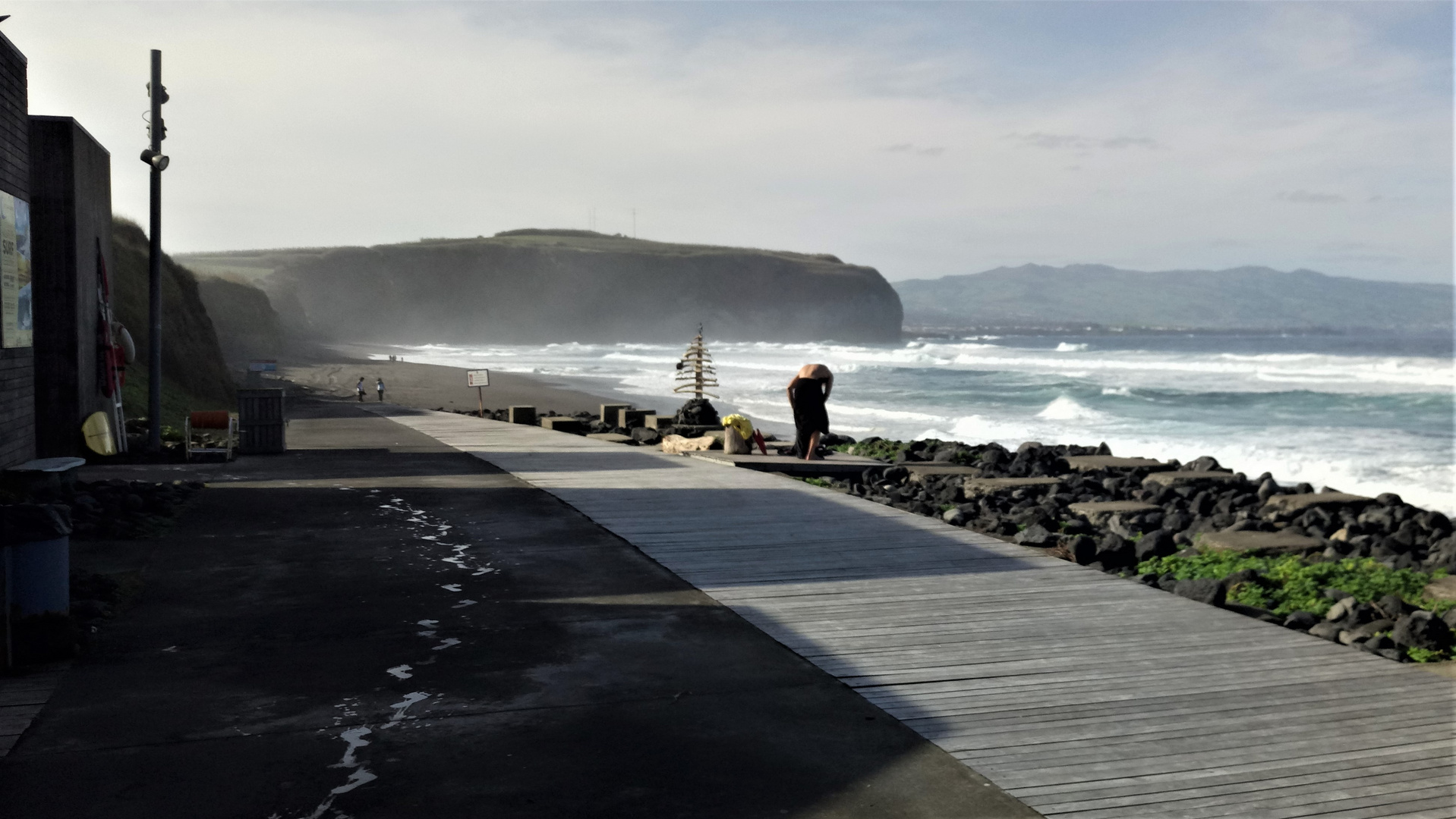 Surfer im Dezember