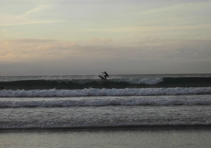 Surfer in Aktion