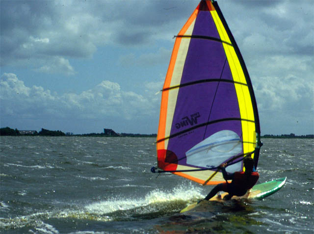 Surfer in den Friese Meeren