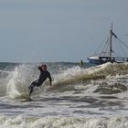 Surfer meets Fischkutter