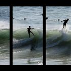 Surfer mit Abflug