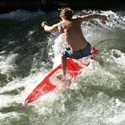 Surfer on Red