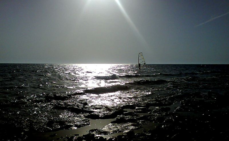 Surfer on the sea