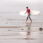 Surfer sucht Welle
