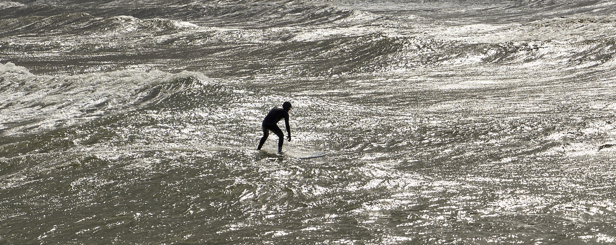 Surfer vor Binz