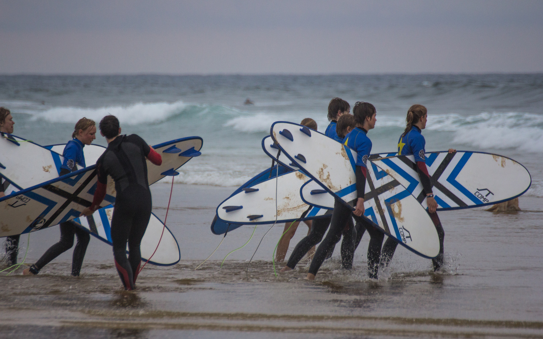 Surfer vor dem Sturm, Zeit zum Aufbruch