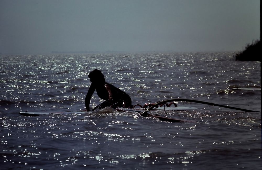 Surferin am Neusiedlersee