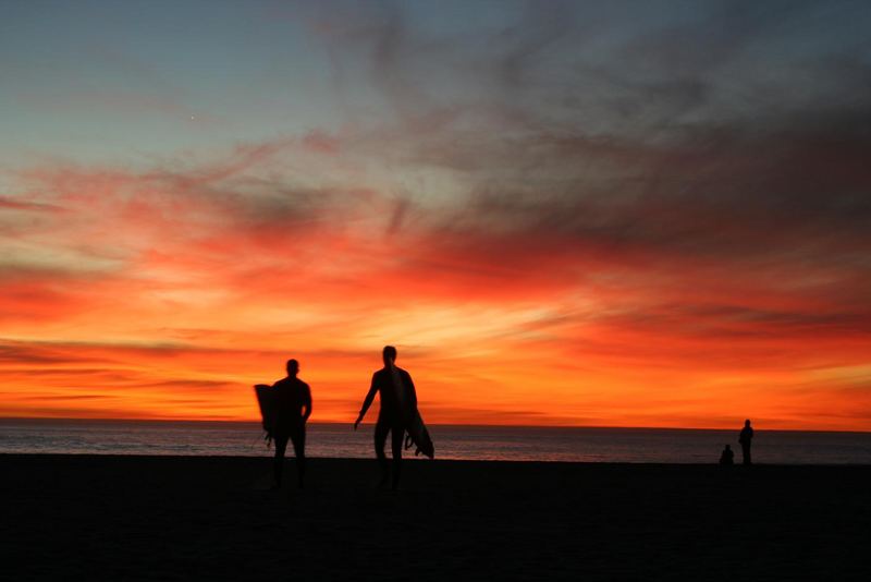 Surfers at Sunset