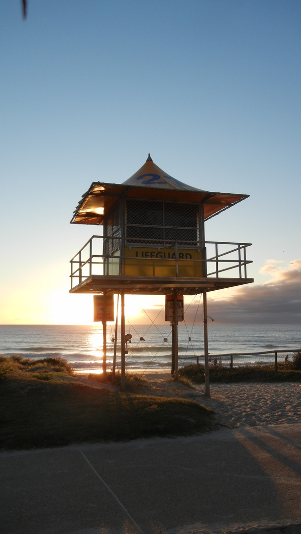 Surfers Watchtower at Miami Beach at Sunrise