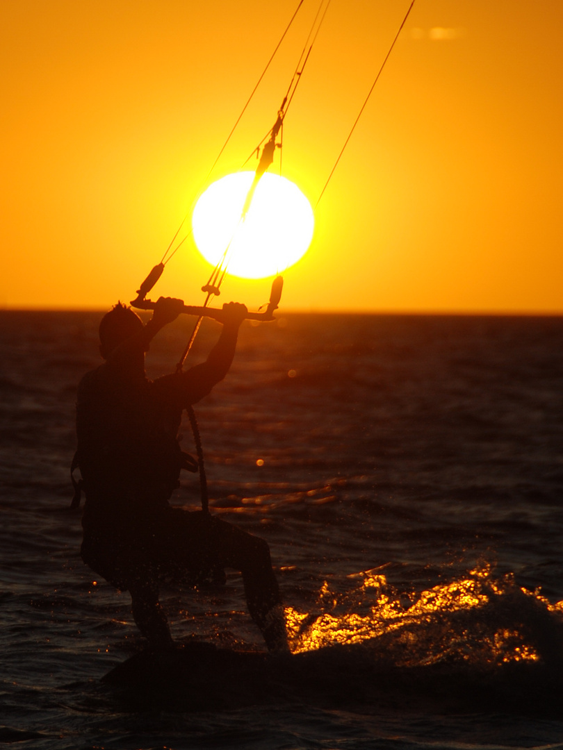 Surfin' the sunset