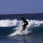 Surfing am Manly Beach in Sydney