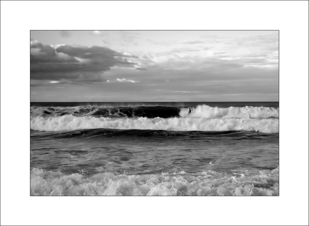 surfing in B&W