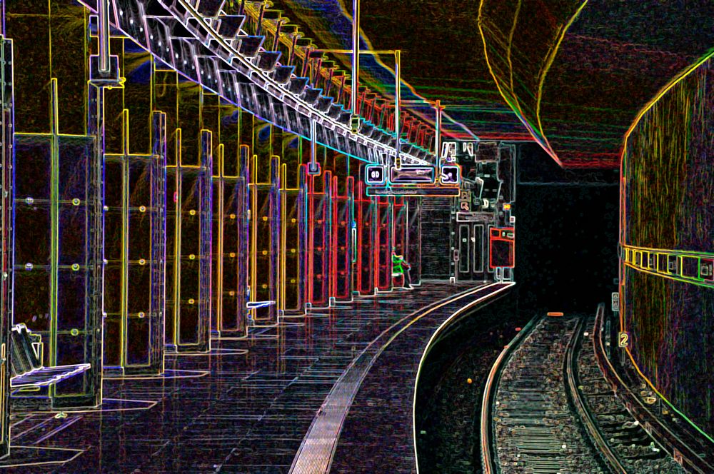 Surrealer U-Bahnhof