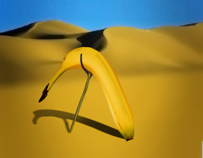 surreales banana-drama