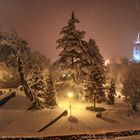 Susa, parco di Augusto sotto la neve