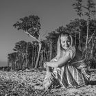 Susi at a lonely beach