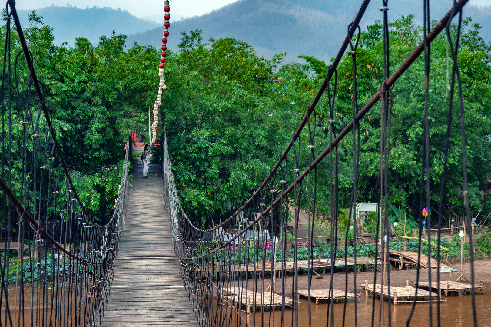 Suspension bridge over the Mae Chaem River