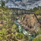 Suspension Bridge over Yellowstone River