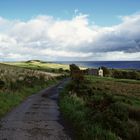 Sutherland, utter east of Scotland - coastal landscape with church