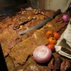 Suya, hot meat, Nigeria, Benin City, August 2011