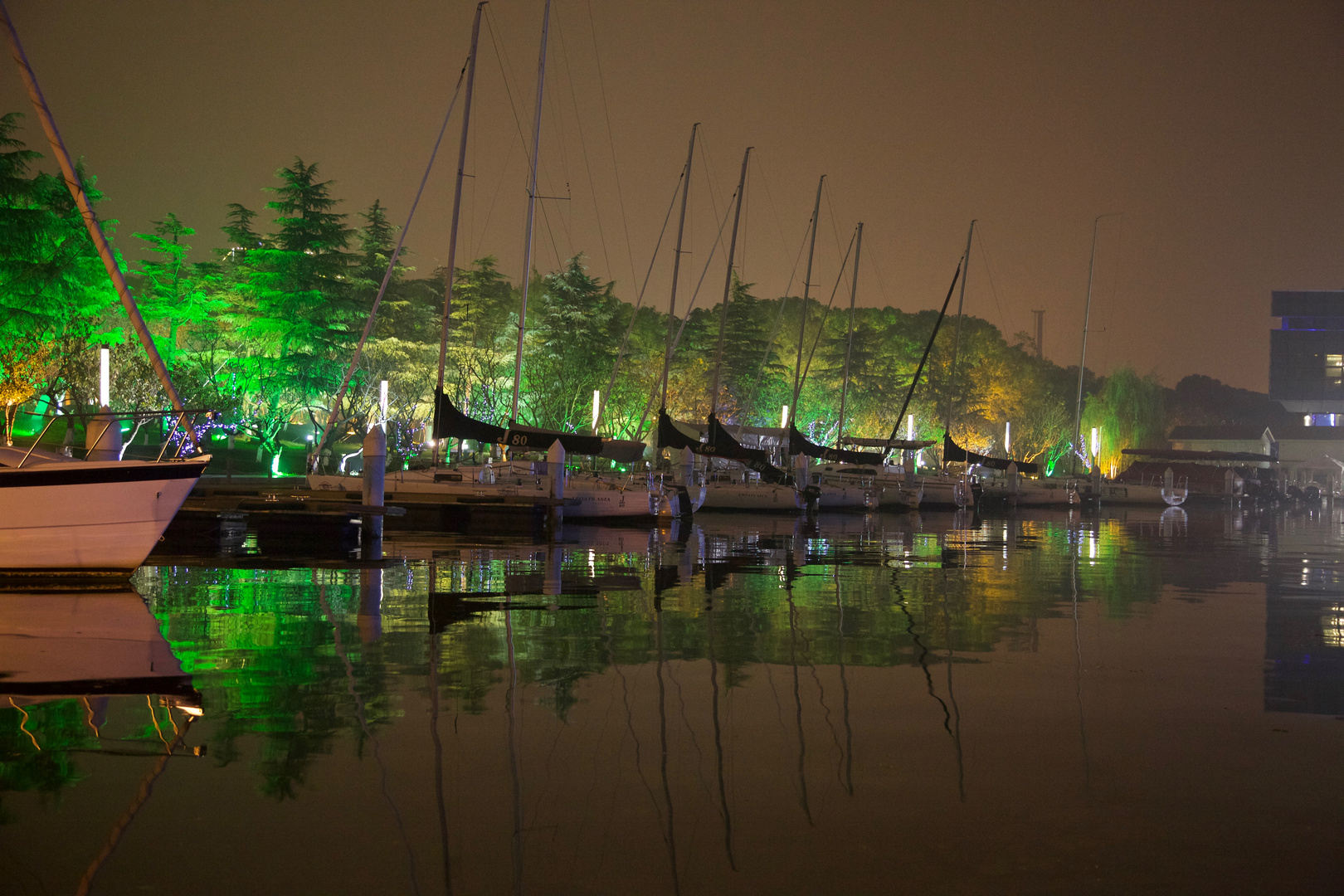 Suzhou: Parkbeleuchtung