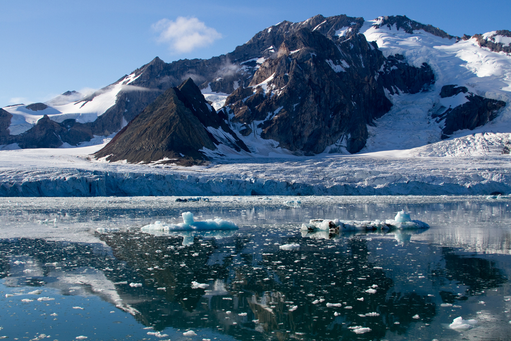 Svalbard  -  Gletscher im Westen