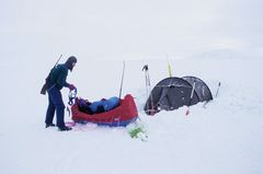 Svalbard - Schlitten packen