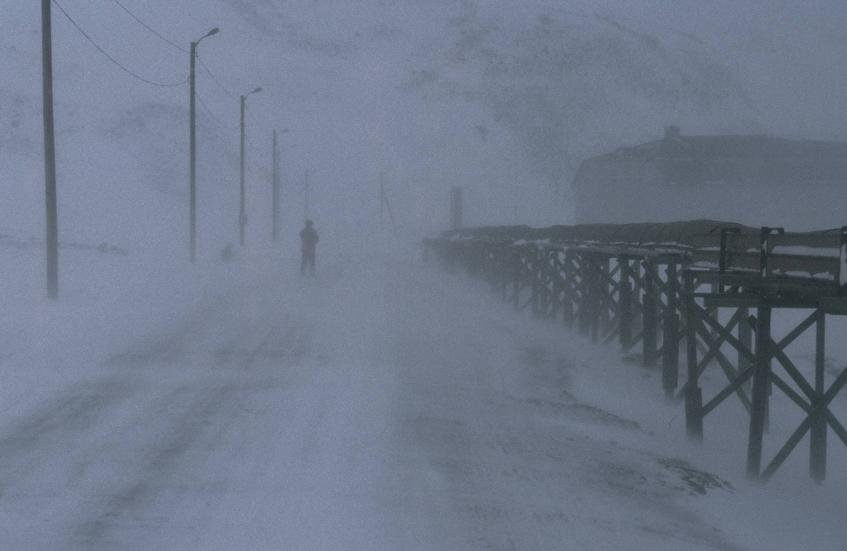 Svalbard - Schneesturm