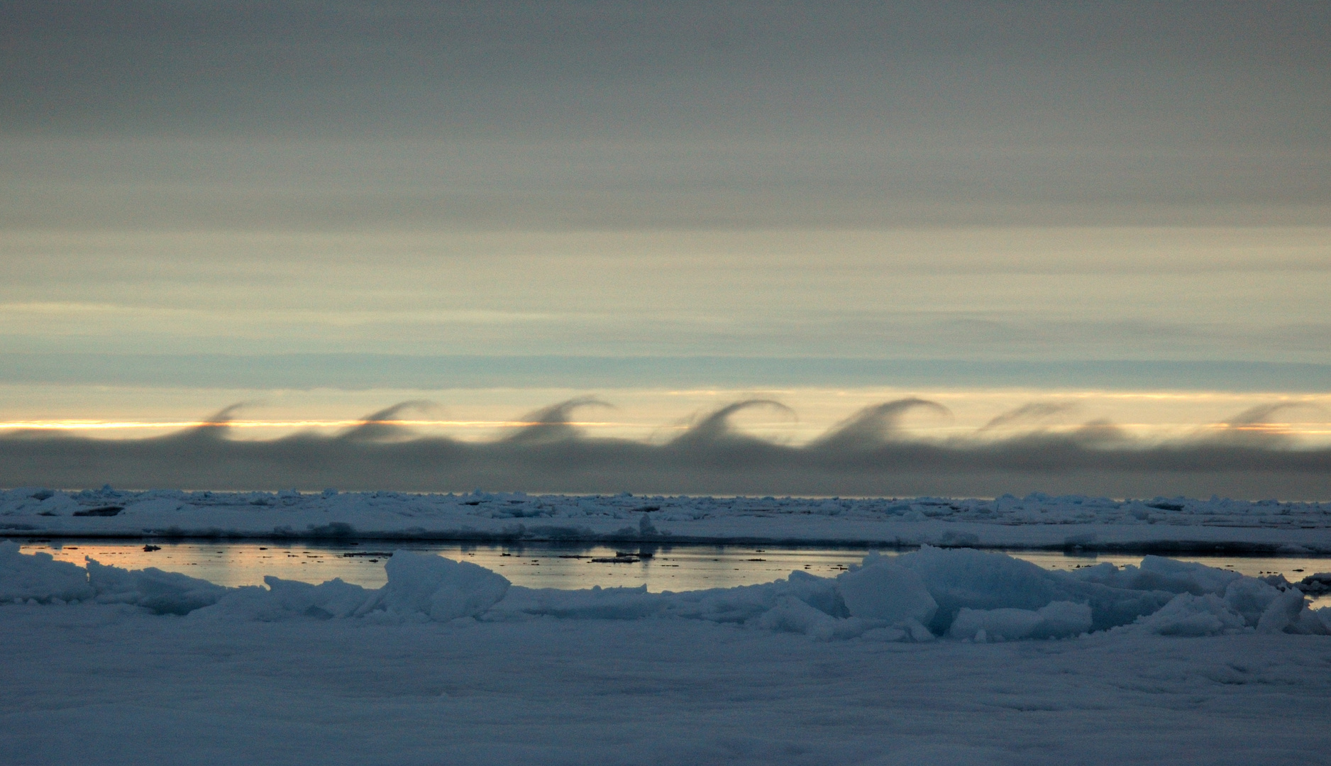 Svalbard-Spitzbergen - Kelvin-Helmholtz-Wellen