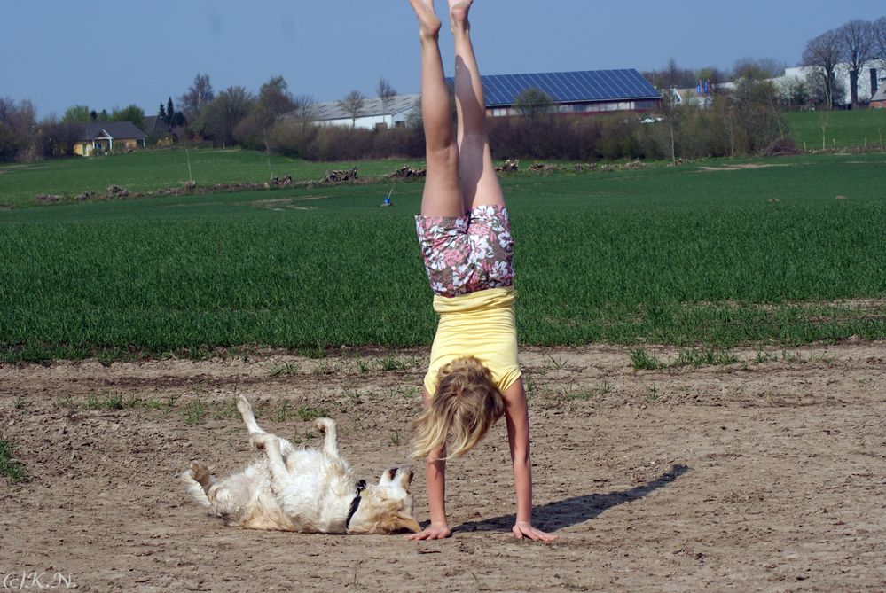 °°°Svea und Sandy turnen um die Wette°°°