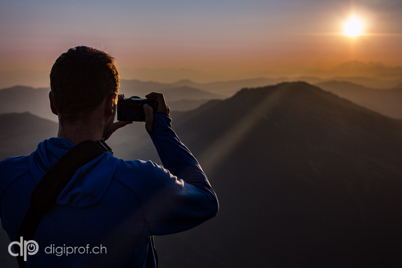 Sven - Fotografieren auf dem Rigi