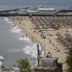 Sveti Vlas Beach und Marina im Hintergrund 