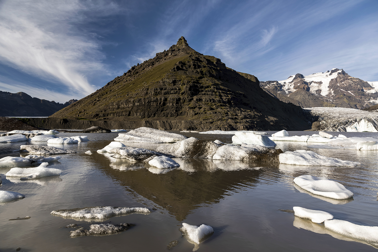 Svinafellsjökull Gletscher